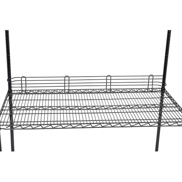 Nexel Ledge for Wire Shelves, Black Epoxy, 42L x 4H AL442B